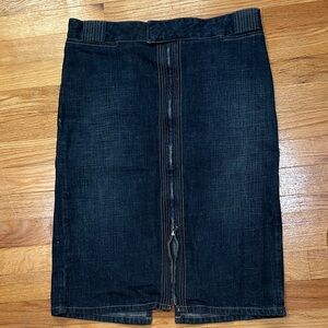 Joes jeans Denim Pencil Skirt with adjustable front zip and back slit